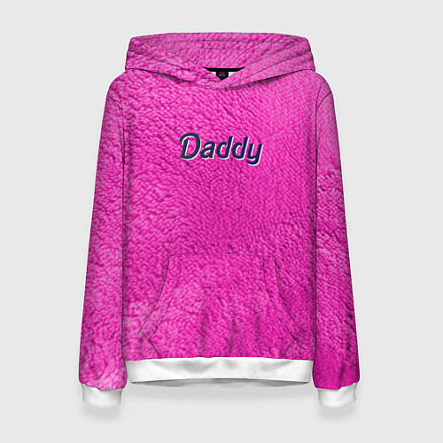 Женская толстовка Daddy pink / 3D-Белый – фото 1