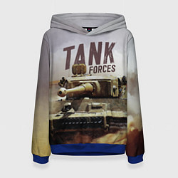 Толстовка-худи женская Forces Tank, цвет: 3D-синий
