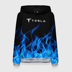 Женская толстовка Tesla Fire