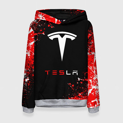 Женская толстовка Tesla sport auto / 3D-Меланж – фото 1