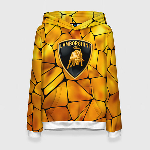 Женская толстовка Lamborghini Gold плиты / 3D-Белый – фото 1
