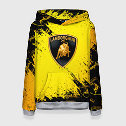 Толстовка-худи женская Lamborghini Gold Sport, цвет: 3D-меланж
