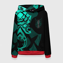 Женская толстовка МАСКА И ТАТУИРОВКА СЯО XIAO ГЕНШИН