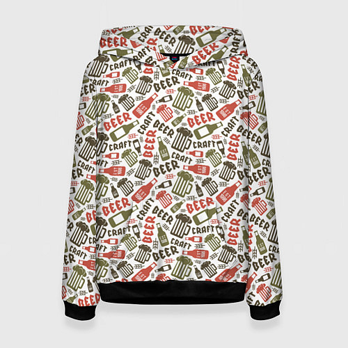 Женская толстовка Craft Beer / 3D-Черный – фото 1
