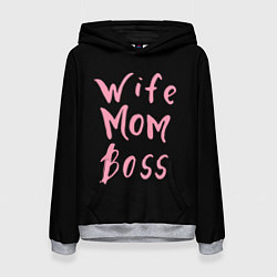 Женская толстовка Wife Mom Boss