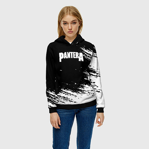 Женская толстовка Pantera Logo / 3D-Черный – фото 3