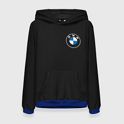 Женская толстовка BMW LOGO CARBON ЧЕРНЫЙ КАРБОН