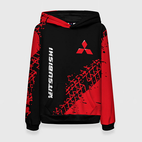Женская толстовка MITSUBISHI Mitsubishi Шины / 3D-Черный – фото 1
