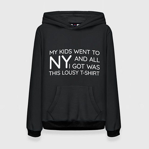 Женская толстовка New York T-Shirt / 3D-Черный – фото 1