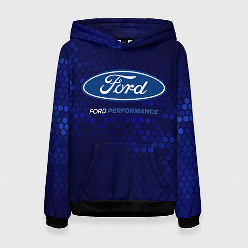 Женская толстовка FORD - PERFORMANCE / 3D-Черный – фото 1