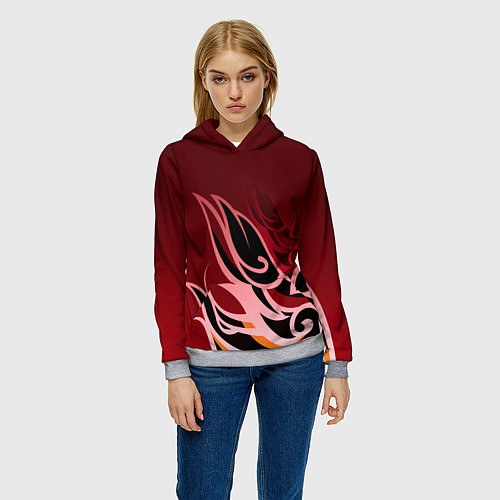 Женская толстовка ТОМА GENSHIN IMPACT / 3D-Меланж – фото 3