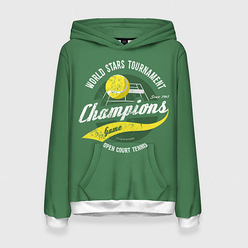 Женская толстовка Большой Теннис Tennis / 3D-Белый – фото 1