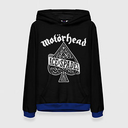 Толстовка-худи женская Motorhead Моторхед, цвет: 3D-синий