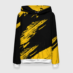 Женская толстовка BLACK AND YELLOW GRUNGE ГРАНЖ