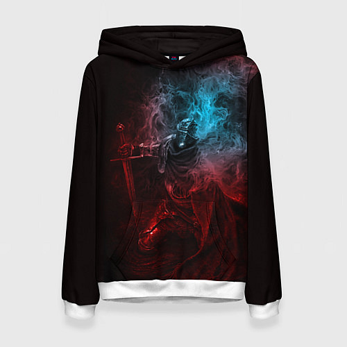 Женская толстовка Погасший рыцарь Elden Ring / 3D-Белый – фото 1