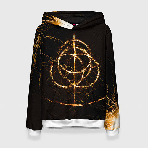 Женская толстовка ELDEN RING SYMBOL ВЕЛИКИЕ РУНЫ / 3D-Белый – фото 1