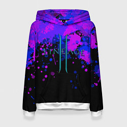 Толстовка-худи женская Линейдж 2 Брызги, цвет: 3D-белый