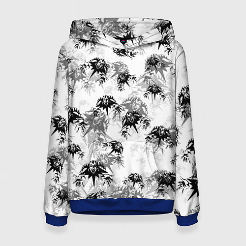 Женская толстовка Король и шут Лого Паттерн / 3D-Синий – фото 1