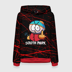 Толстовка-худи женская Мультфильм Южный парк Эрик South Park, цвет: 3D-красный