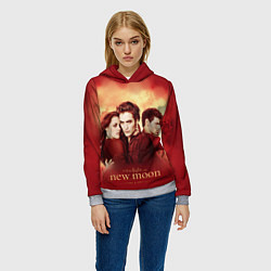 Толстовка-худи женская Новая луна, цвет: 3D-меланж — фото 2
