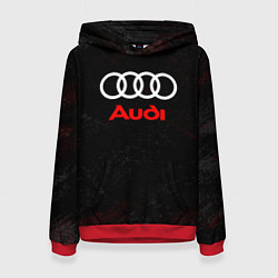 Толстовка-худи женская Audi спорт, цвет: 3D-красный