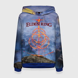 Толстовка-худи женская Elden Ring, Logo, цвет: 3D-синий