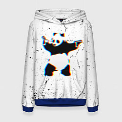 Женская толстовка Banksy Panda with guns Бэнкси