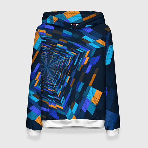 Женская толстовка Geometric pattern Fashion Vanguard / 3D-Белый – фото 1