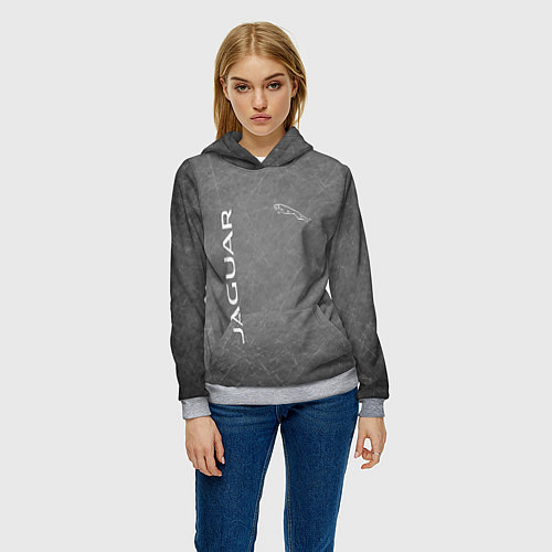 Женская толстовка ЯГУАР / 3D-Меланж – фото 3