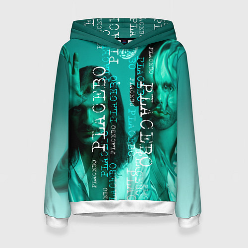 Женская толстовка Placebo - turquoise / 3D-Белый – фото 1