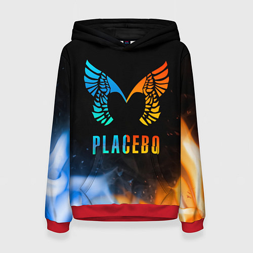 Женская толстовка Placebo, Logo / 3D-Красный – фото 1