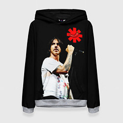 Толстовка-худи женская Red Hot Chili Peppers RHCP, цвет: 3D-меланж