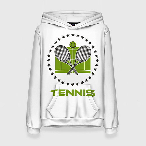 Женская толстовка TENNIS Теннис / 3D-Белый – фото 1