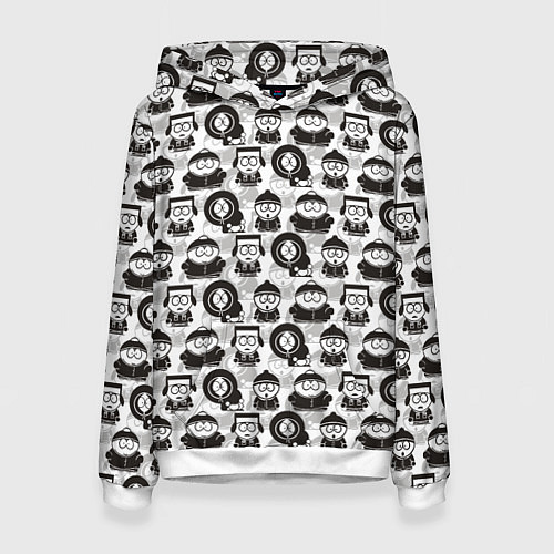 Женская толстовка Южный парк - персонажи South Park / 3D-Белый – фото 1