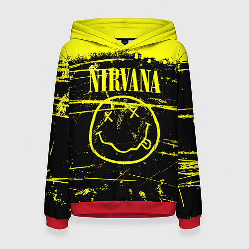 Женская толстовка NIRVANA гранж / 3D-Красный – фото 1