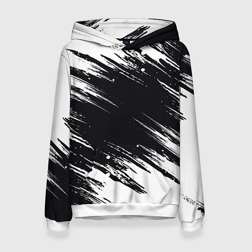 Женская толстовка БЕЛАЯ КРАСКА БРЫЗГИ / 3D-Белый – фото 1