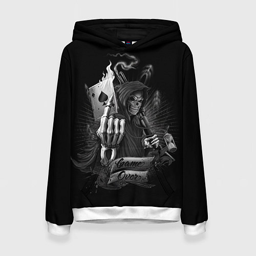 Женская толстовка Игра окончена но это не точно / 3D-Белый – фото 1