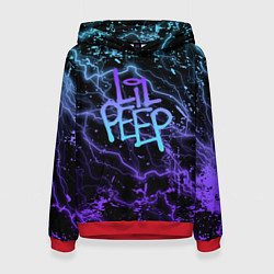 Женская толстовка Lil peep neon молнии