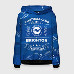 Толстовка-худи женская Brighton FC 1, цвет: 3D-черный