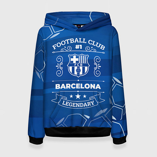 Женская толстовка Barcelona FC 1 / 3D-Черный – фото 1