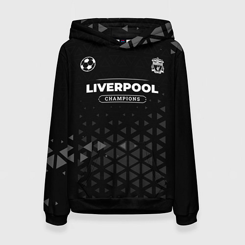 Женская толстовка Liverpool Форма Champions / 3D-Черный – фото 1