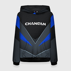 Толстовка-худи женская CHANGAN - TECHNOLOGY ARMOR, цвет: 3D-черный