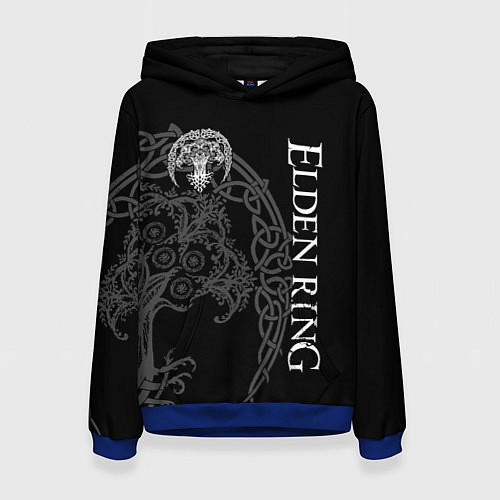 Женская толстовка СВЯТОЕ ДРЕВО МИКЕЛЛЫ ЕЛДЕН РИНГ / 3D-Синий – фото 1