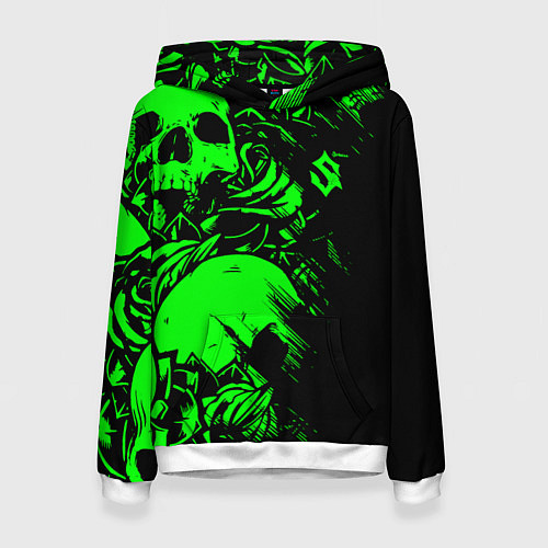 Женская толстовка Сабатон sabaton черепа / 3D-Белый – фото 1