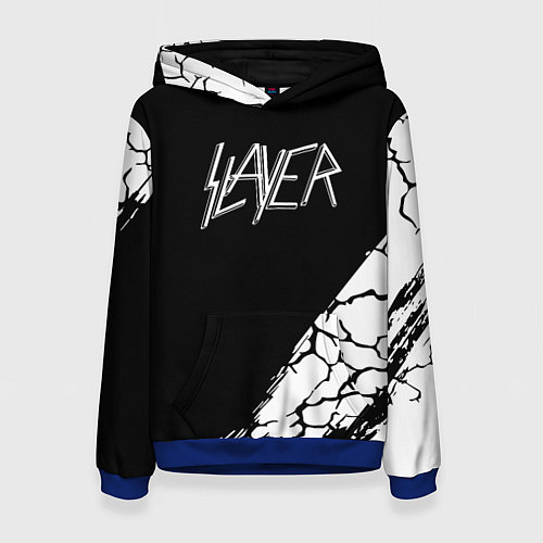 Женская толстовка Slayer Трещины / 3D-Синий – фото 1