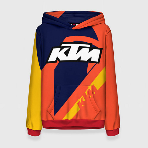 Женская толстовка KTM VINTAGE SPORTWEAR / 3D-Красный – фото 1