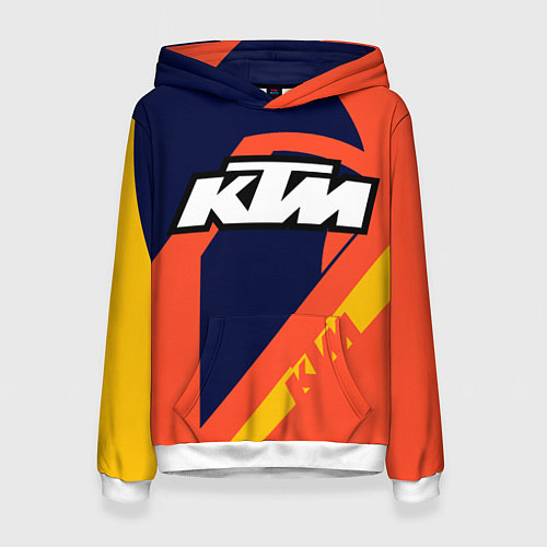 Женская толстовка KTM VINTAGE SPORTWEAR / 3D-Белый – фото 1
