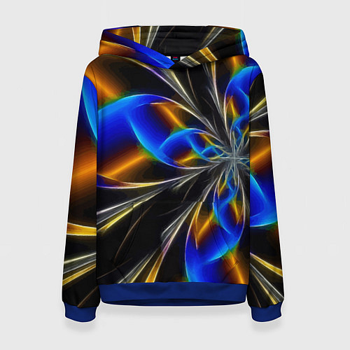 Женская толстовка Neon vanguard pattern Fashion 2023 / 3D-Синий – фото 1
