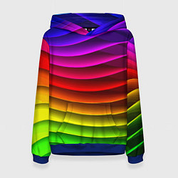 Женская толстовка Color line neon pattern Abstraction Summer 2023