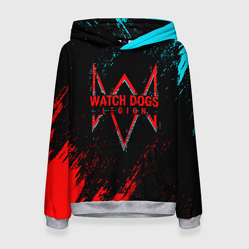 Женская толстовка Watch Dogs 2 watch dogs: legion / 3D-Меланж – фото 1